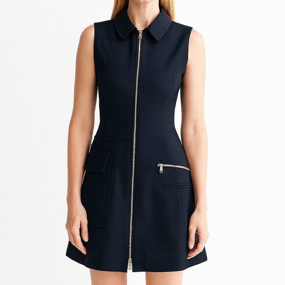 Dior navy mini dress size 6 - Picture 1 of 5